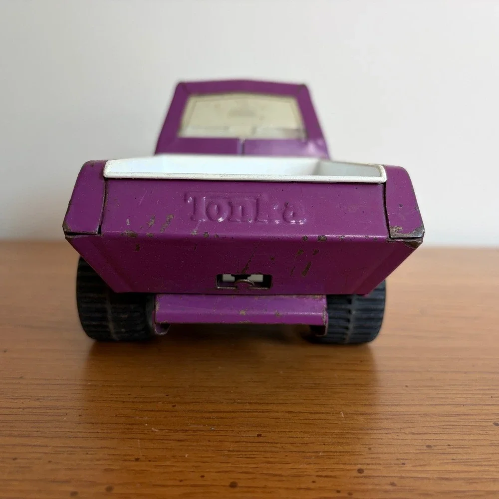 Vintage 1974 Tonka Pony Puller Pickup Truck Purple Pressed Steel Made in USA